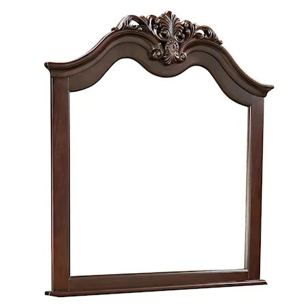 Dresser Mirror with Acanthus Leaf Top